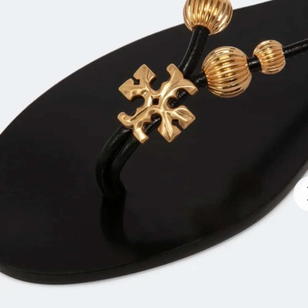 NWOB Tory Burch Capri Lace‑Up Sandals – Perfect Black – Size 8 – With Dust Bag - Picture 4 of 13